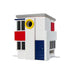 Multiholk De Stijl Bird Feeder & Nesting Box - Primary Colours - by Wildlife Garden