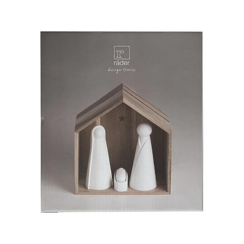 Nativity Set - Large - Acacia Wood / Porcelain - by Räder