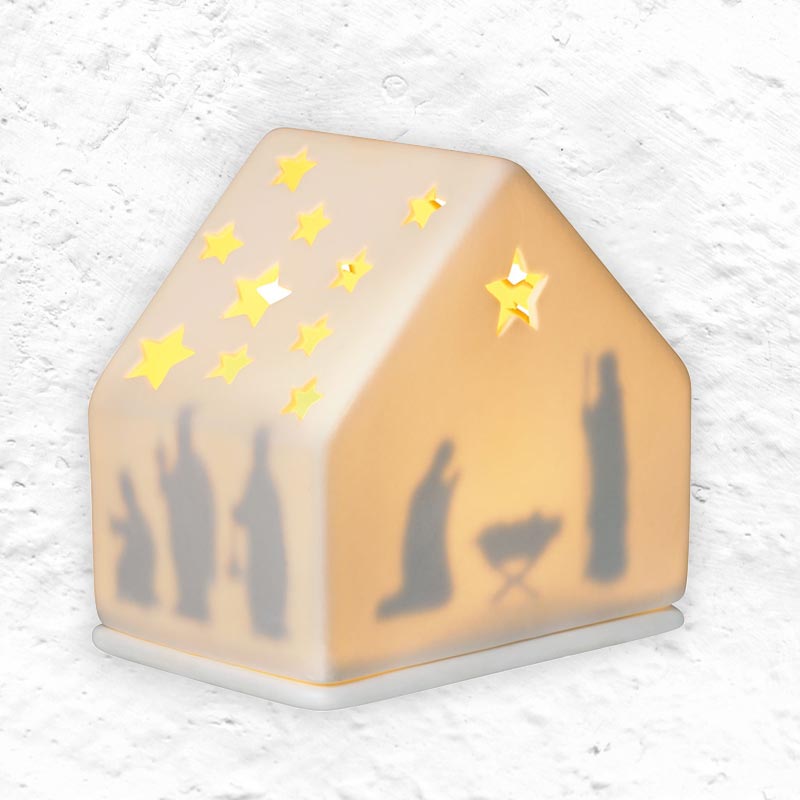 Tea Light Nativity Crib - by Räder