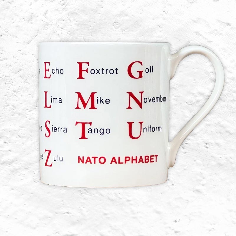 Nato Alphabet mug