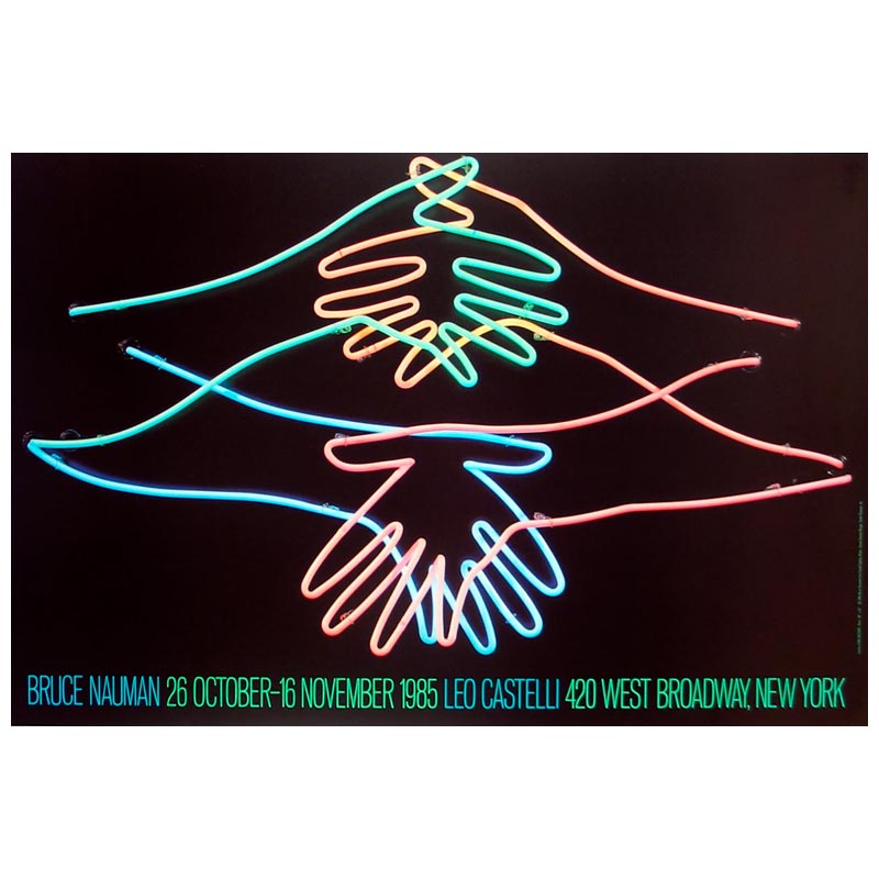 Big Welcome poster by Bruce Nauman