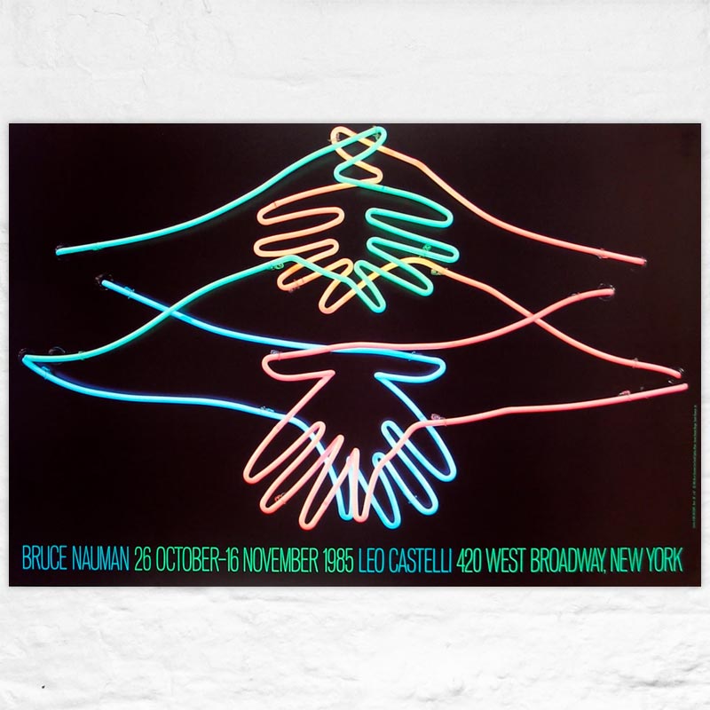 Big Welcome poster by Bruce Nauman