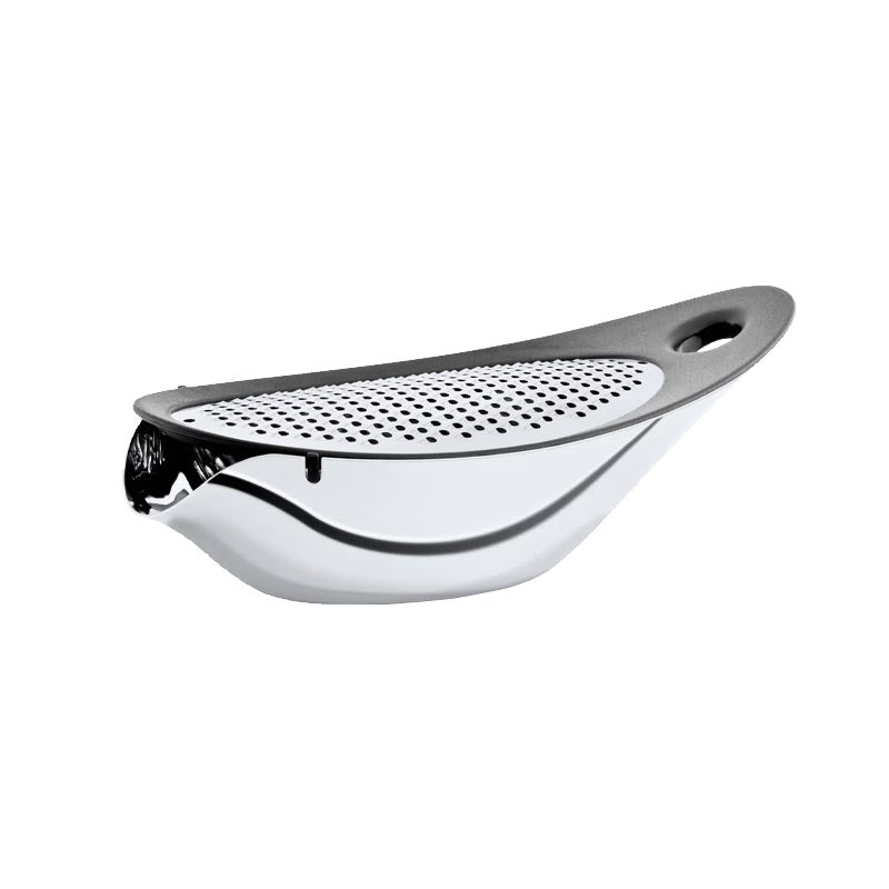 Navetta parmesan grater (polished stainless steel) des. Daniels & Erdwiens for blomus