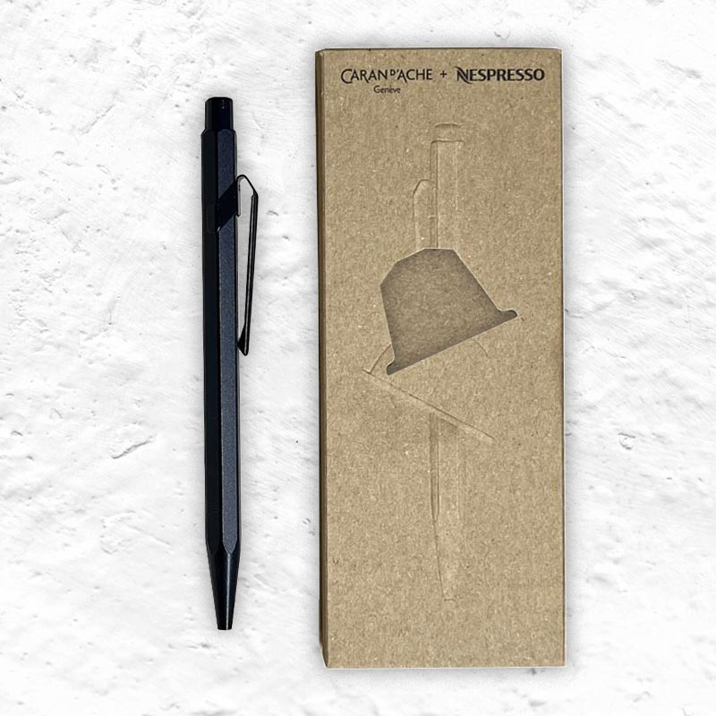Nespresso 849 Pen by Caran D'Ache - limited edition aluminium pen made from recycled coffee capsules (6th edition)