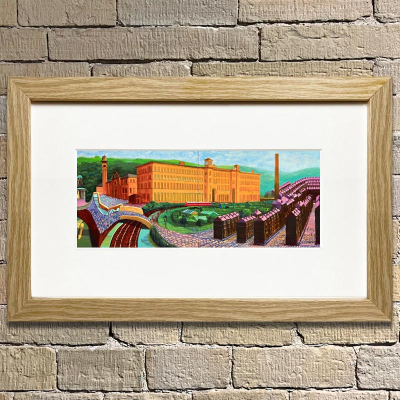 Salts Mill 1997 (Mini-Frame) by David Hockney