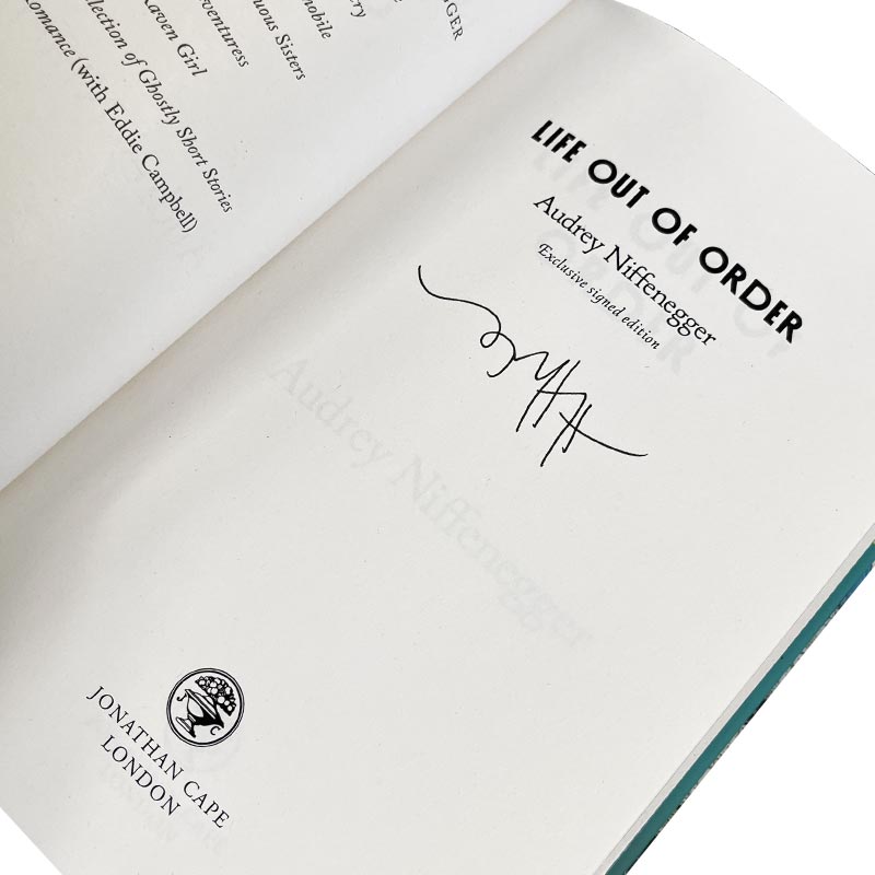 Life Out of Order, by Audrey Niffenegger - Signed Hardback