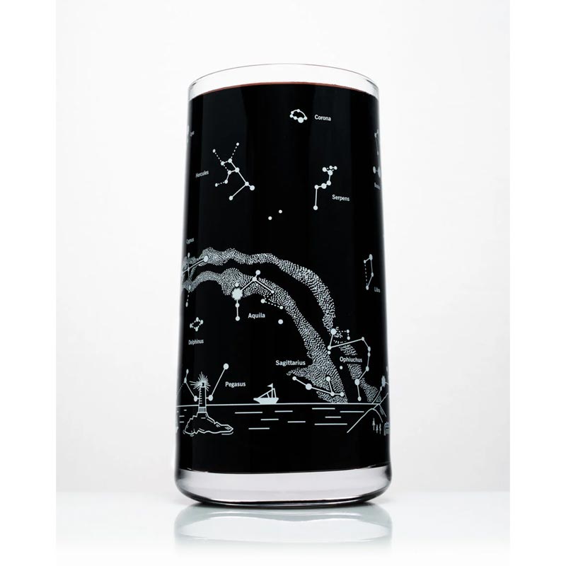 Night Sky Tumbler Drinking Glass by Cognitive Surplus