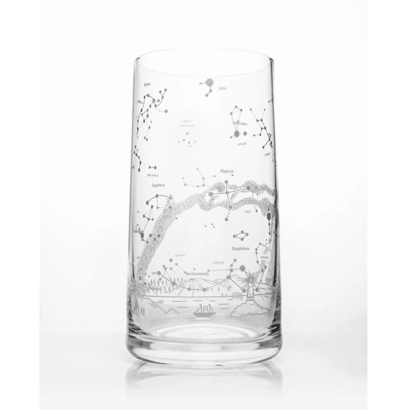 Night Sky Tumbler Drinking Glass by Cognitive Surplus