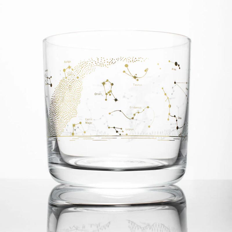 Night Sky Whiskey Glass by Cognitive Surplus