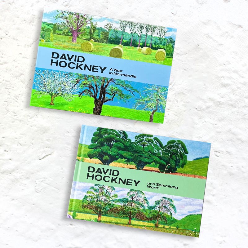 David Hockney A Normandie Catalogue - 2 volume catalogue including full accordion-folded frieze