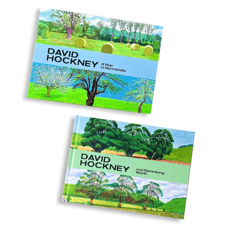 David Hockney A Normandie Catalogue - 2 volume catalogue including full accordion-folded frieze