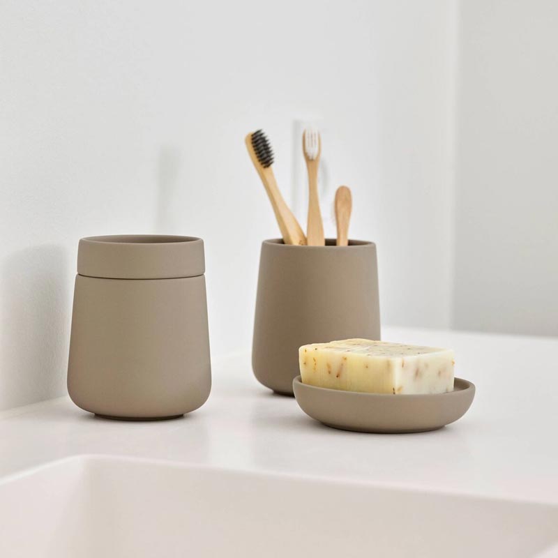 Nova One Soap Dish - Taupe - des. Thomas Dudzinski for Zone Denmark