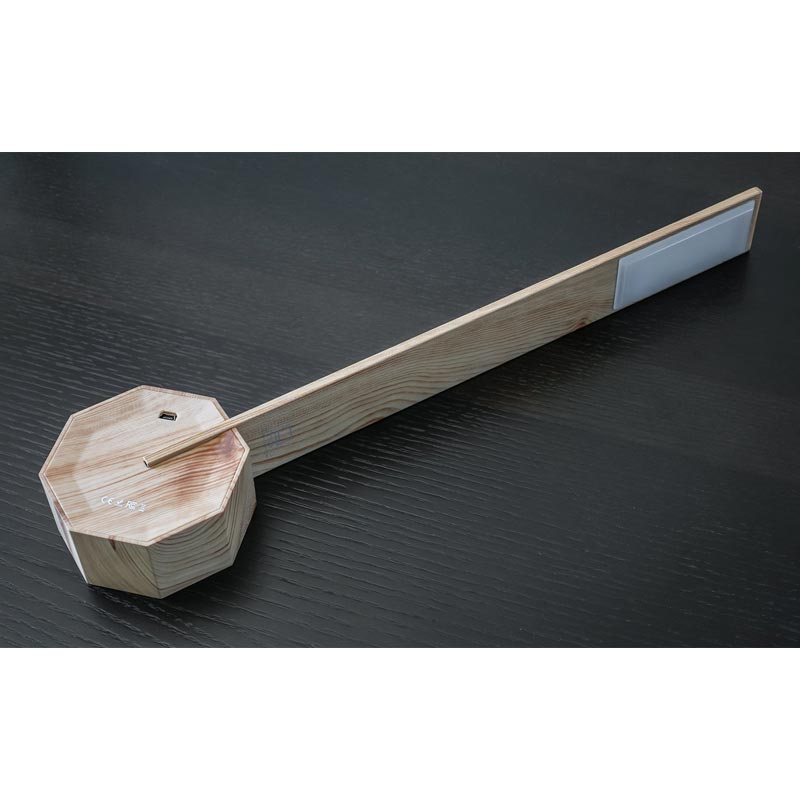 Octagon One Portable Desk Light - Maple - des. Paul & Natalie Sun