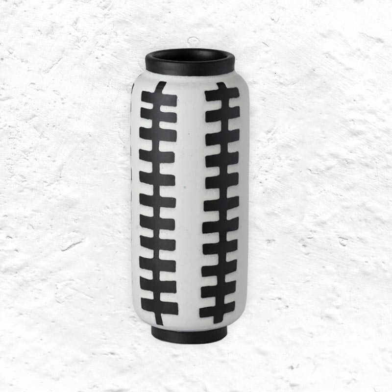 Optical Round Monochrome Vase (ABA 12) by Nuove Forme (exclusive)