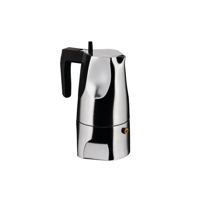 Ossidiana Espresso Coffee Maker in Aluminium - 3 cup - des Mario Trimarchi for Alessi
