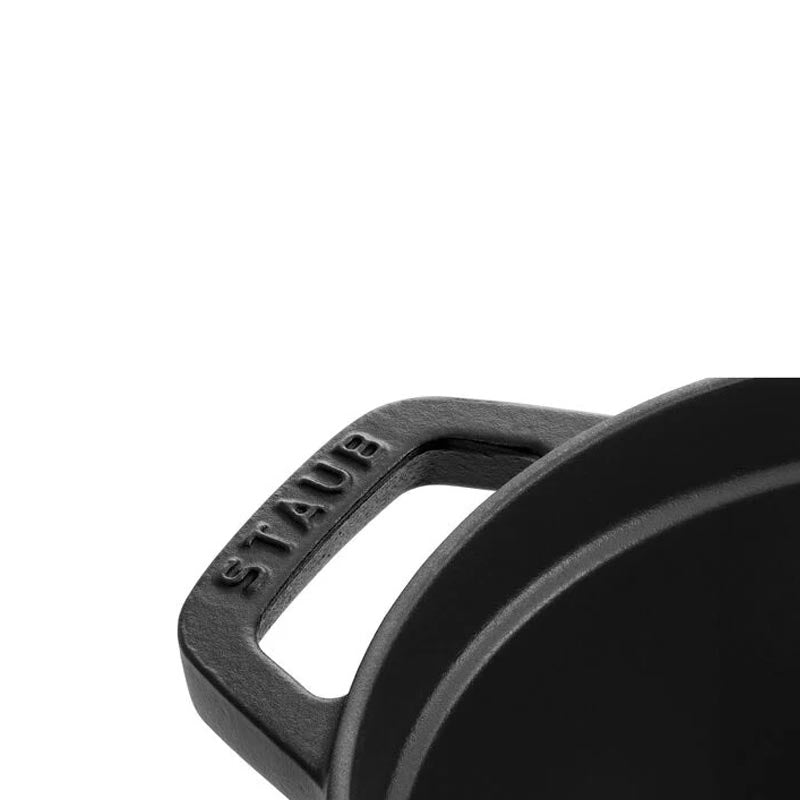 Oval Cast Iron Cocotte - Black - 23cm - by STAUB