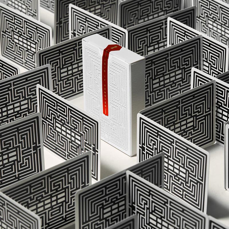 Overlook Maze Back - The Shining Playing Cards, by Art of Play