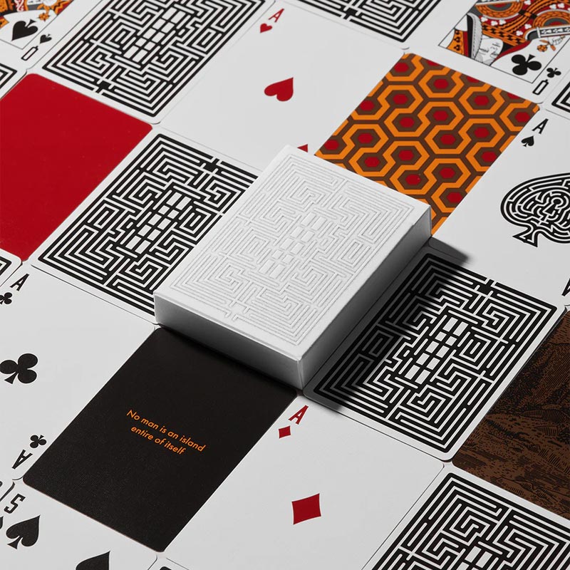 Overlook Maze Back - The Shining Playing Cards, by Art of Play