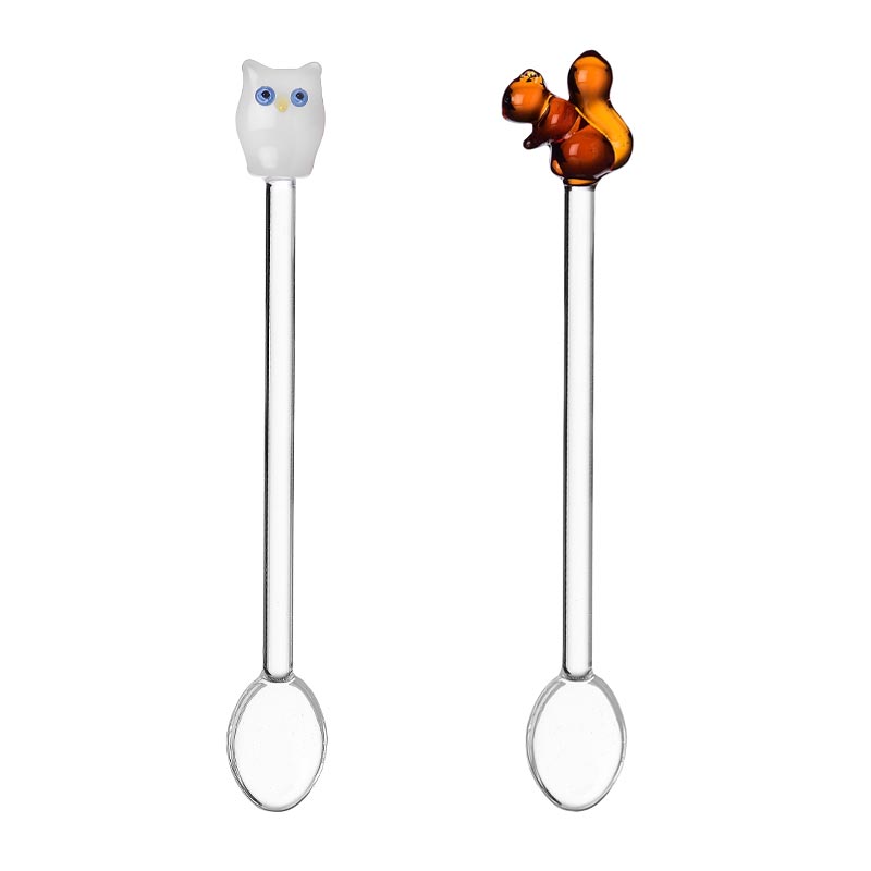 Animal Farm Owl & Squirrel Spoons des. Alessandra Baldereschi for Ichendorf Milano
