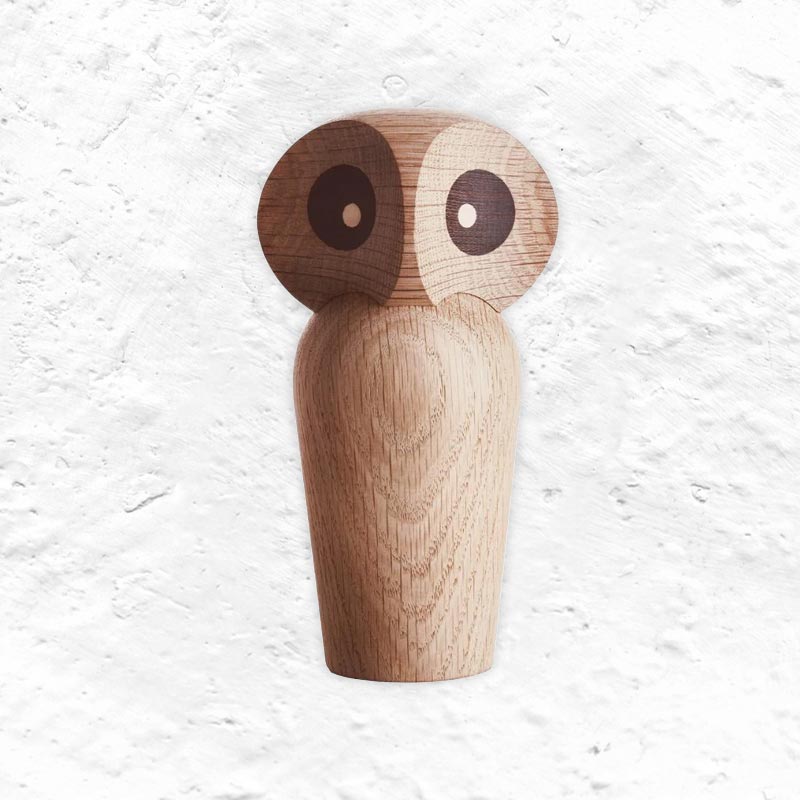 Owl by Paul Anker Hansen, 1960 - Natural Oak (Small)