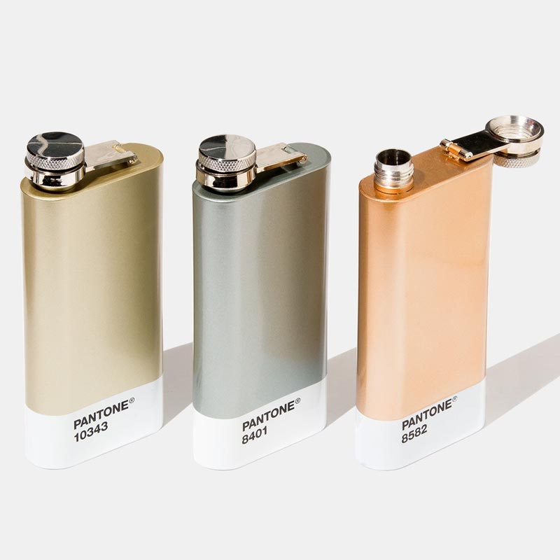 Pantone Hip Flask - Bronze 8582 - by Pantone