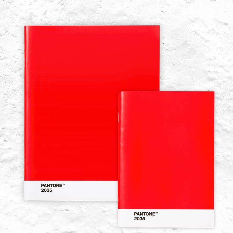 Pantone Notebook - Set of 2 - Red 2035 - by Pantone