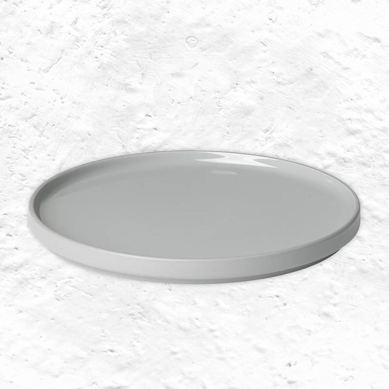 PILAR Dessert Plate - 20 cm - Mirage Gray - des. Nina Thöming for blomus