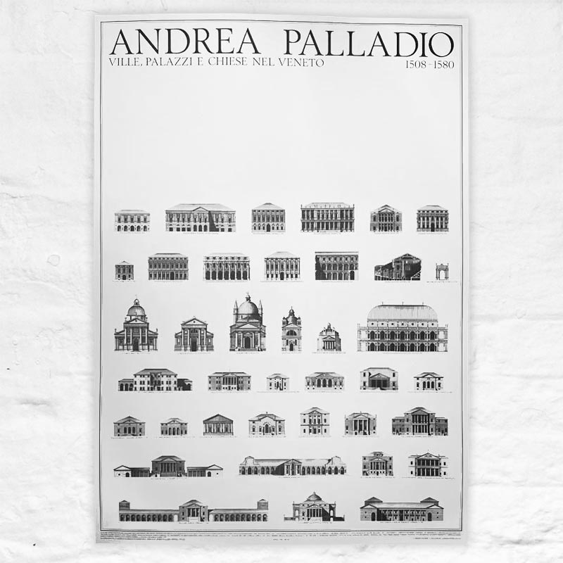 Andrea Palladio Villas, Palaces and Churches of the Veneto poster (Ville, Palazzi e Chiese)