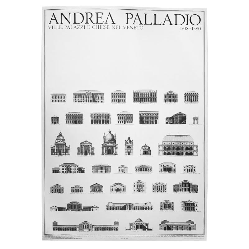 Andrea Palladio Villas, Palaces and Churches of the Veneto poster (Ville, Palazzi e Chiese)