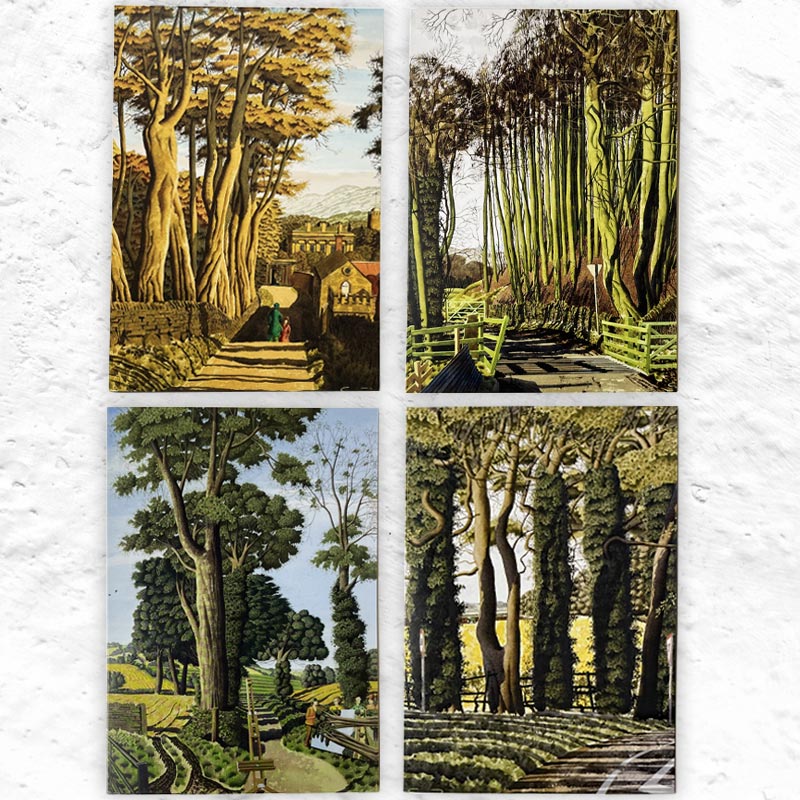 Simon Palmer Greetings Cards - Pack of 4 different designs (exclusive)