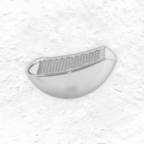 Parmenide grater with cheese cellar des. Alejandro Ruiz for Alessi (clear)