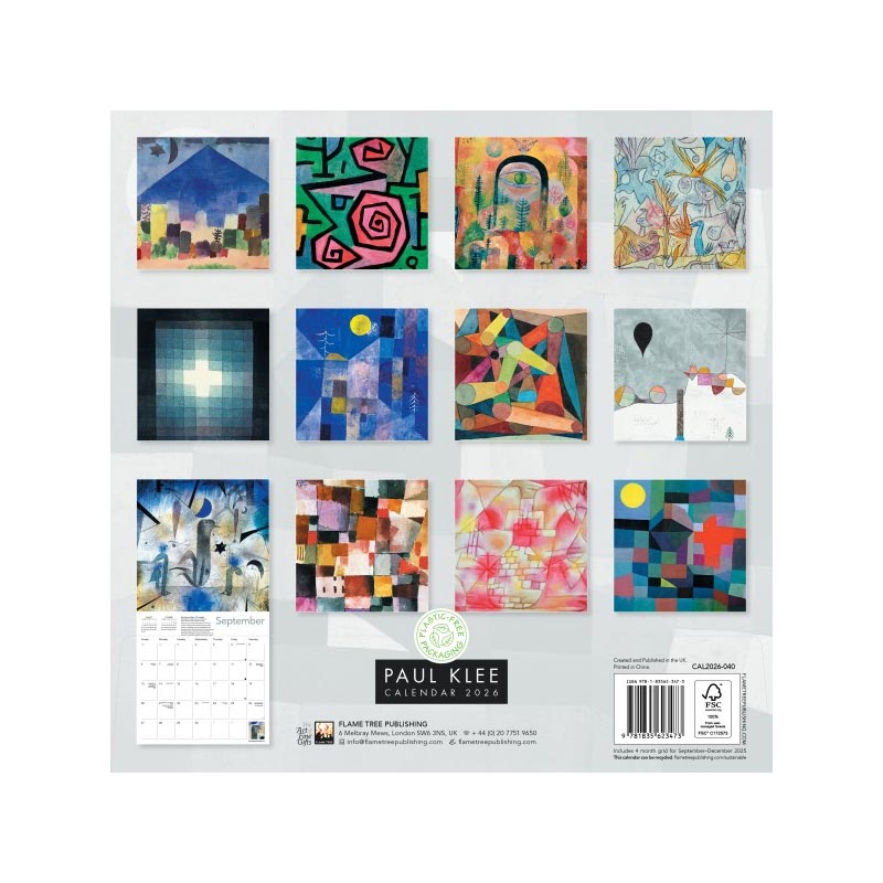 Paul Klee 2026 Wall Calendar