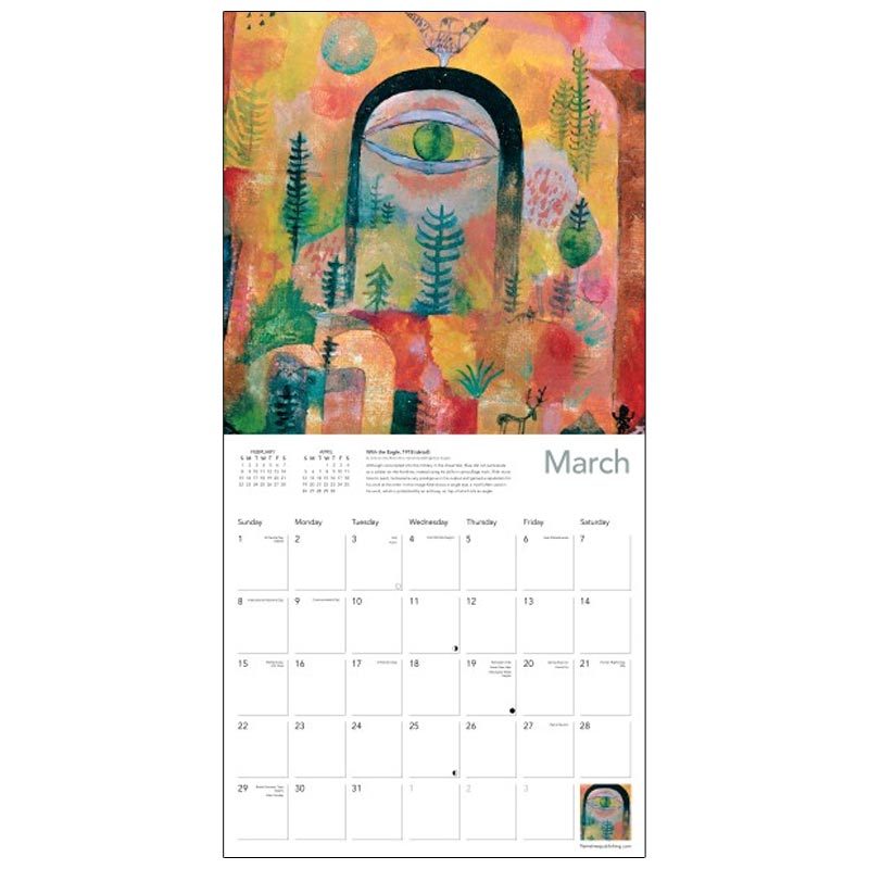 Paul Klee 2026 Wall Calendar