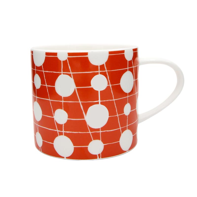 Chilli Red Pavilion Mug des. Mini Moderns and Keith Brymer Jones