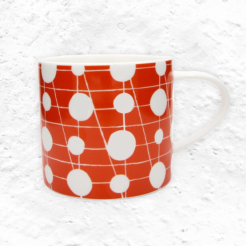 Chilli Red Pavilion Mug des. Mini Moderns and Keith Brymer Jones
