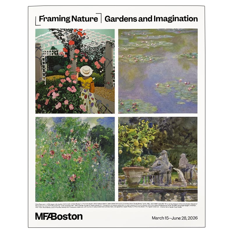 Framing Nature: Gardens & Imagination Exhibition Poster