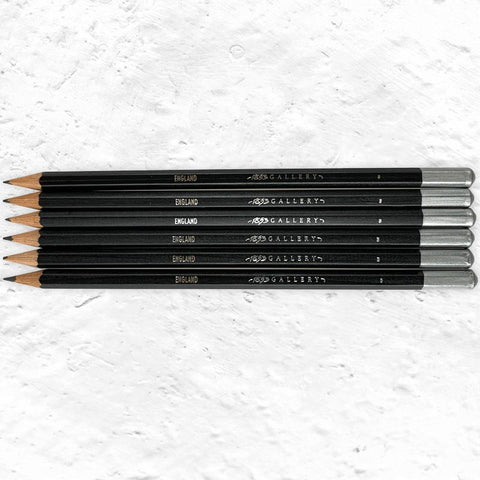 Set of 6 Salts Mill 1853 Gallery Logo Pencils