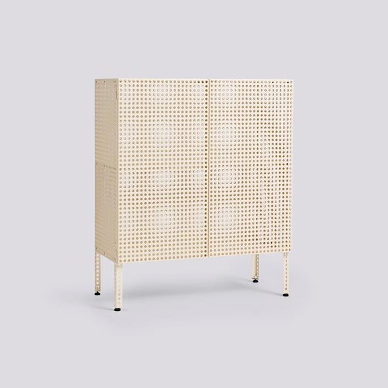 Perforated Cabinet - Medium - Eggshell - des. Muller Van Severen for HAY