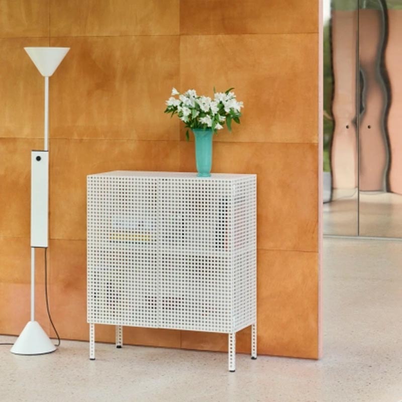 Perforated Cabinet - Medium - Eggshell - des. Muller Van Severen for HAY