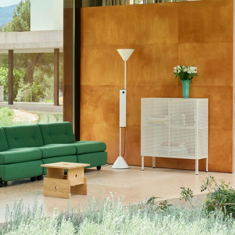 Perforated Cabinet - Medium - Eggshell - des. Muller Van Severen for HAY