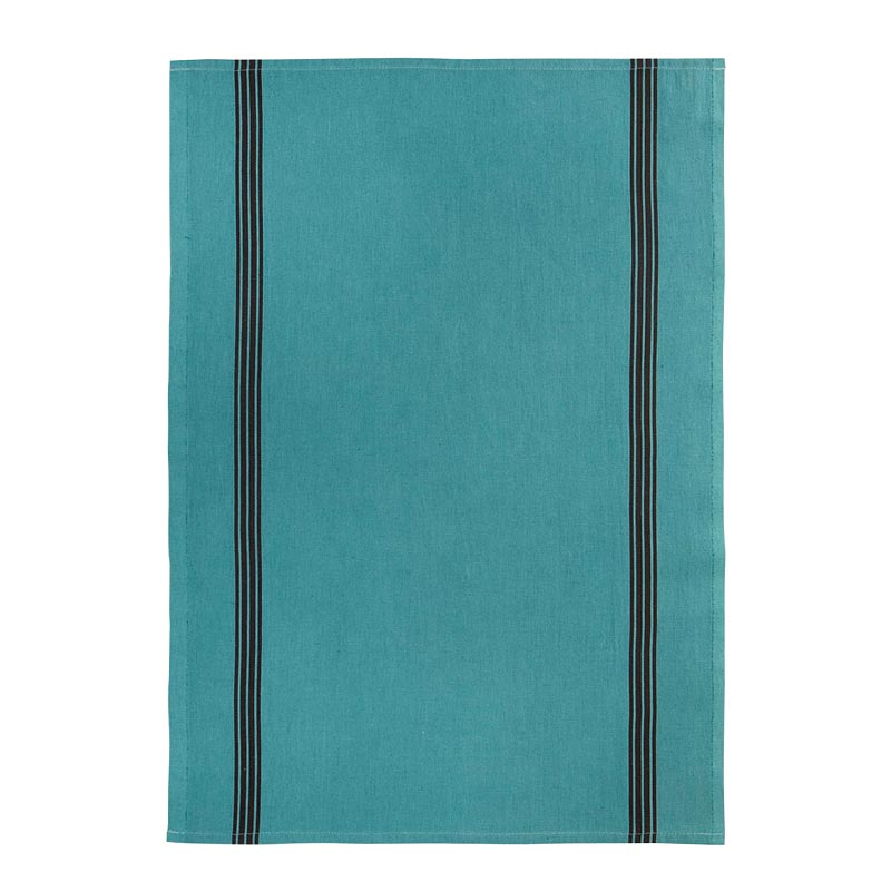 Piano Mineral Blue Cotton & Linen Tea Towel by Charvet Editions