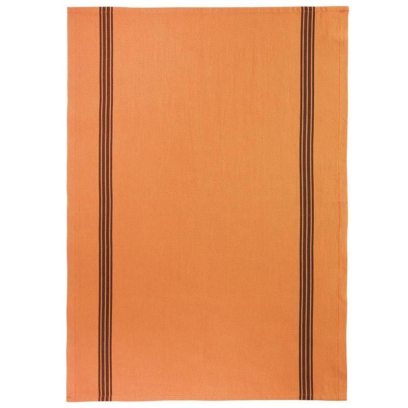 Piano Cotton & Linen Tea towel - Orange - by Charvet Editions