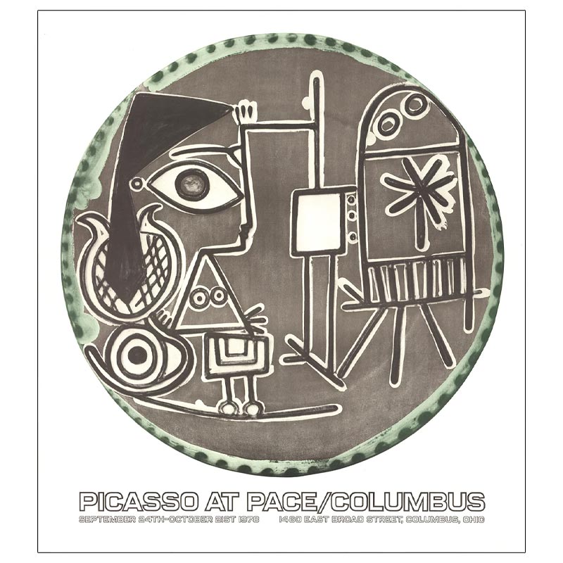 Jacqueline at the Easel poster by Pablo Picasso