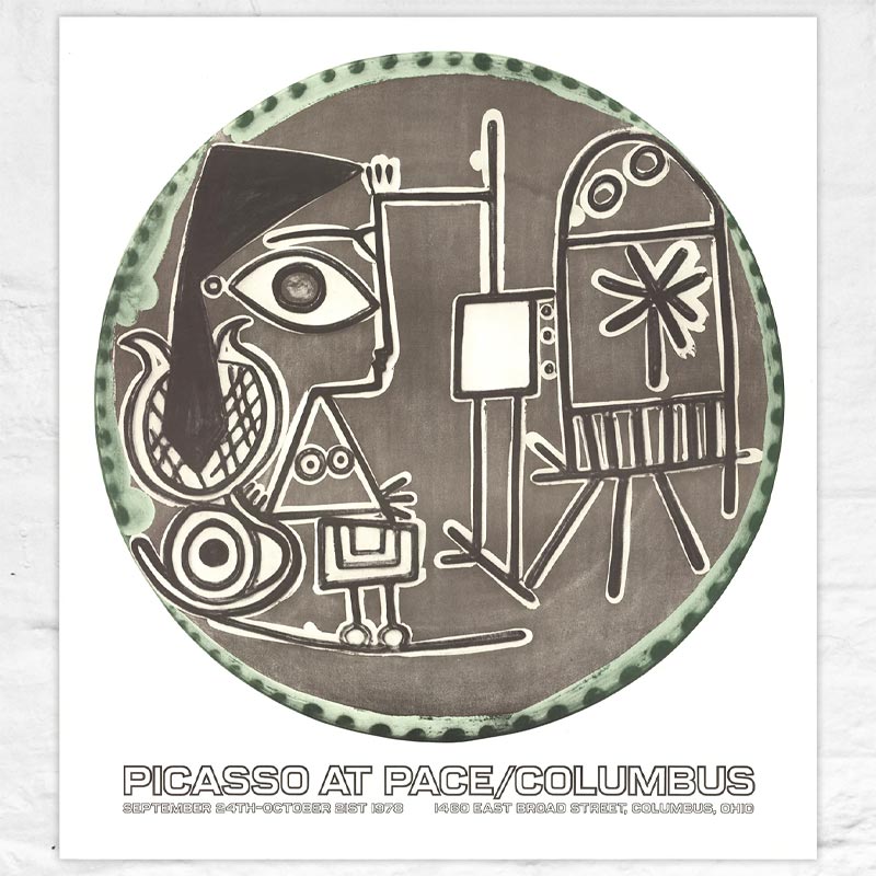 Jacqueline at the Easel poster by Pablo Picasso