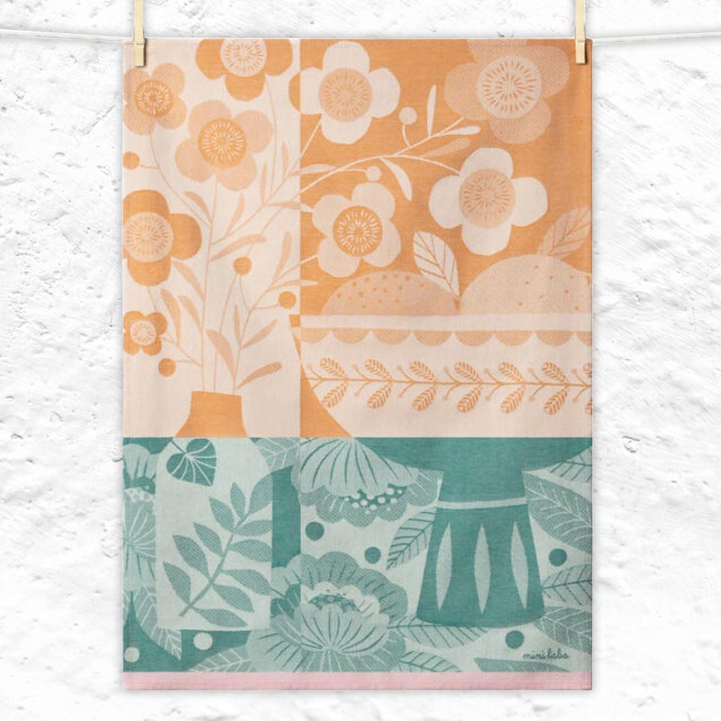 Picking (Cueillette) Tea Towel, by Tissage Moutet