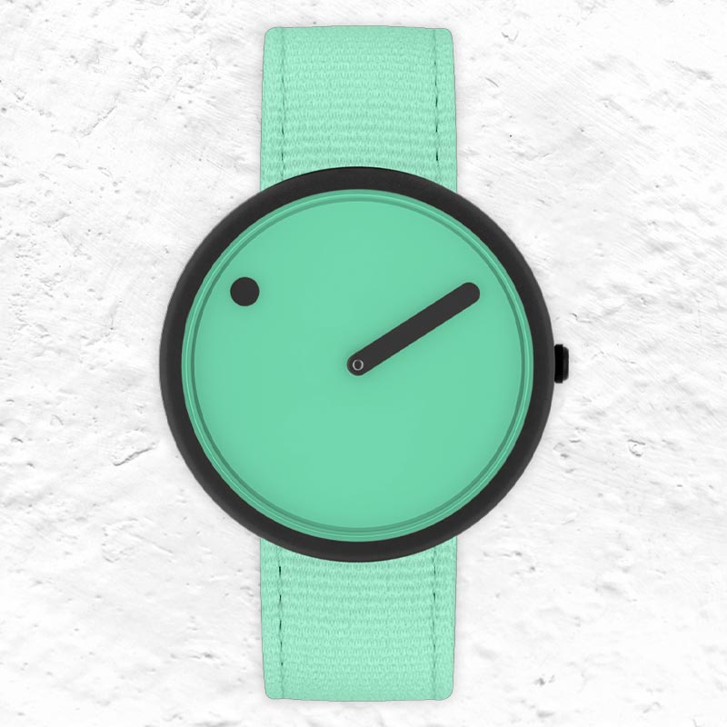 PICTO Ocean Ghost Watch - Pacific Green dial with Pacific Green recycled fishing net strap