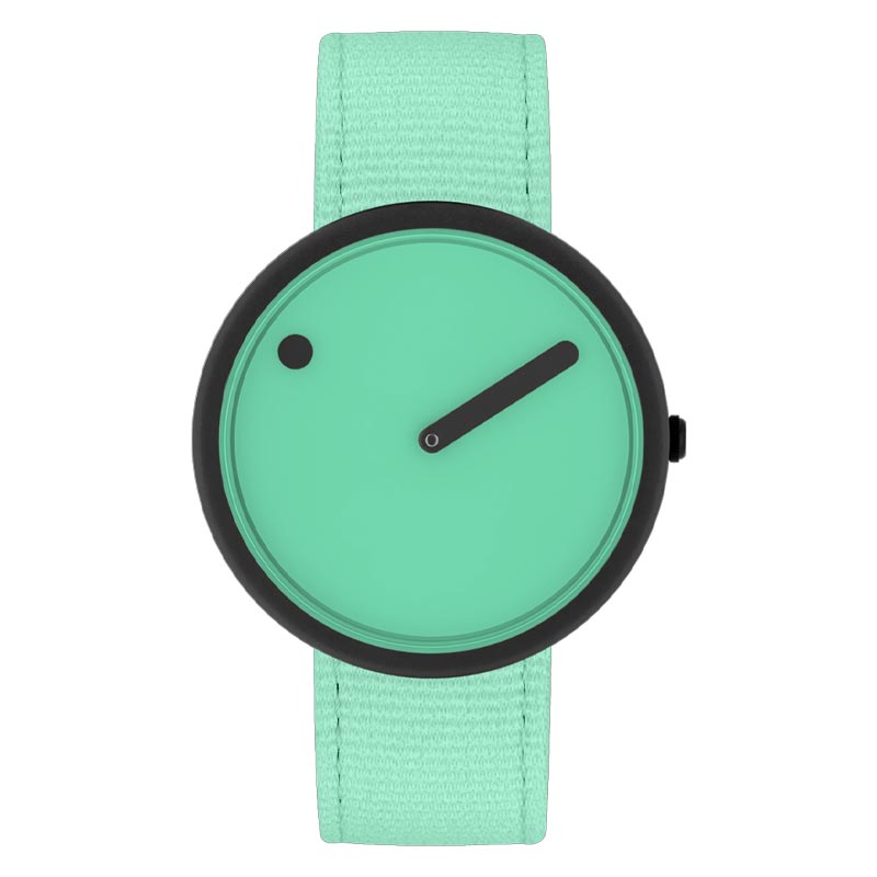 PICTO Ocean Ghost Watch - Pacific Green dial with Pacific Green recycled fishing net strap