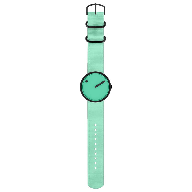 PICTO Ocean Ghost Watch - Pacific Green dial with Pacific Green recycled fishing net strap