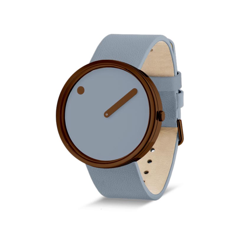 Picto Watch - Arctic Mist Dial with Arctic Mist Leather Strap