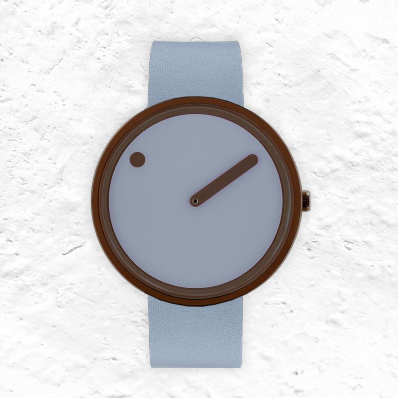 Picto Watch - Arctic Mist Dial with Arctic Mist Leather Strap